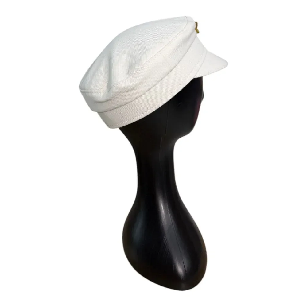 Ruslan Baginskiy Baker Boy Cap Ivory White Size Small